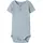 NAME IT Kurzarmbody NAME IT "NBMKAB SS BODY NOOS", Jungen, Gr. 62, N-Gr, blau fog, Jersey, Obermaterial: 57% Baumwolle, 38% Modal, 5% Elasthan, regular fit normal, Rundhals, Bodys, Baumwollmischung, Kurzarm, Knopf-Details