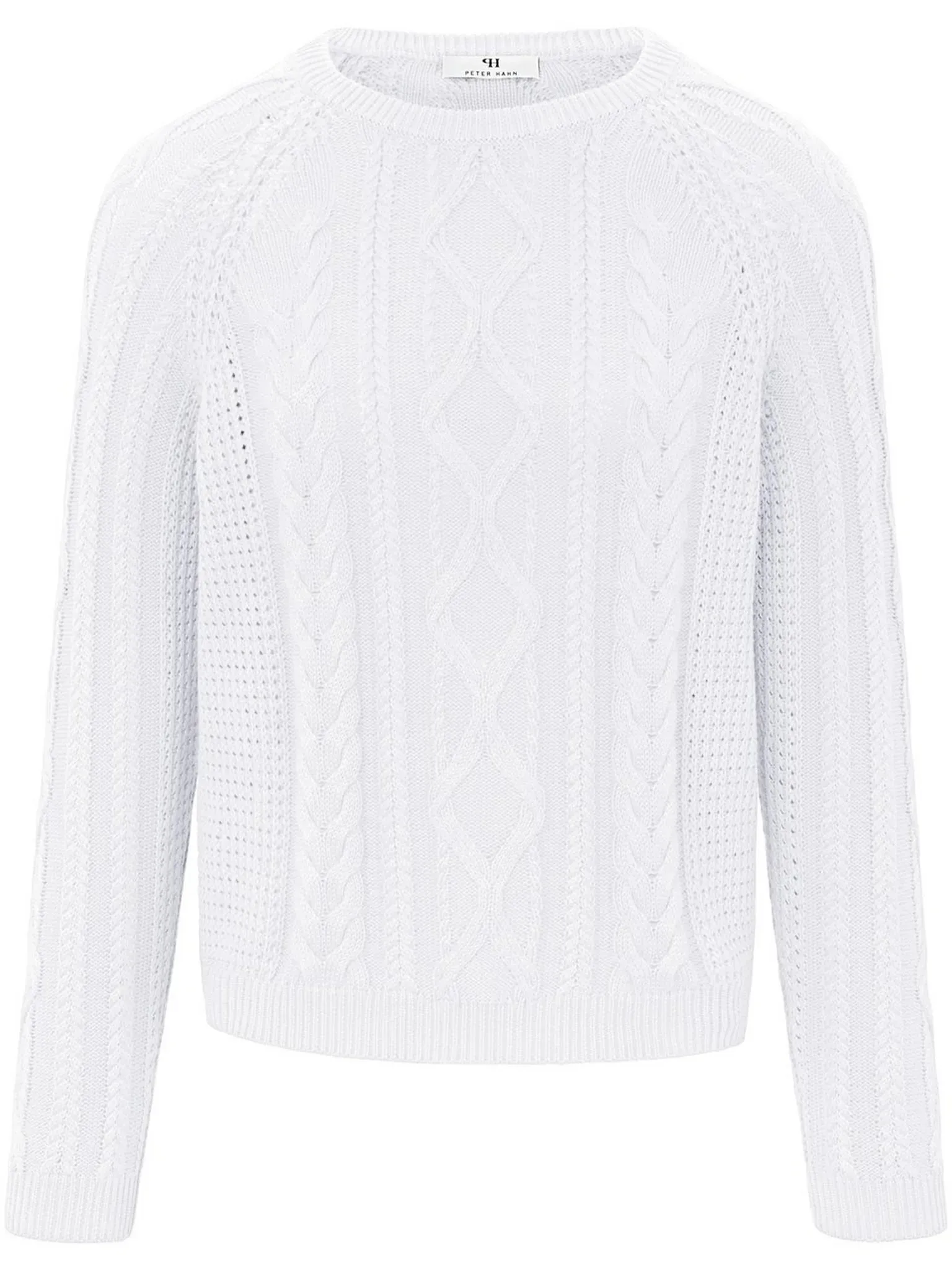 Le pull 100% coton Pima  Peter Hahn blanc