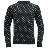 Devold of Norway Sørisen Wool Sweater - Ink / Offwhite XXL