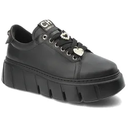 Schwarze Sneakers Chebello Plateauschuhe, 36