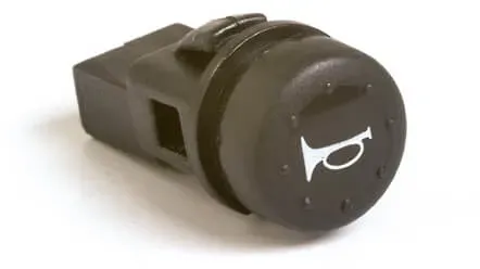 SHIN YO Universal Hupenknopf zum Festklemmen, mit Symbol, schwarz