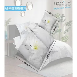 Sanilo Good Feeling Grau 135 x 200 cm + 80 x 80 cm