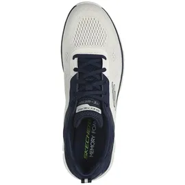 SKECHERS Track Off White Engineered Mesh / Pu / Navy Trim 42