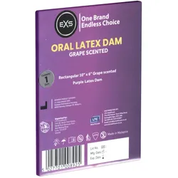 «Grape Scented Oral Latex Dam» 1 Latex Lecktuch, Traube (1 Tuch) 1 St