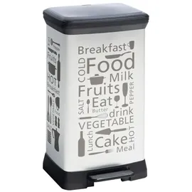 Curver Deco Bin 50 l Silber