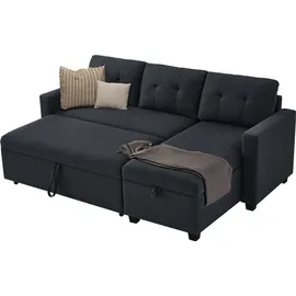 VitaliSpa Ecksofa Campina Anthrazit 226 x 161 cm L-Form