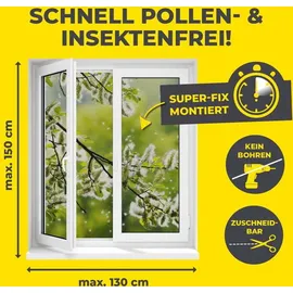 EasyMaxx Insektenschutzgitter 130 x 150 cm Schwarz
