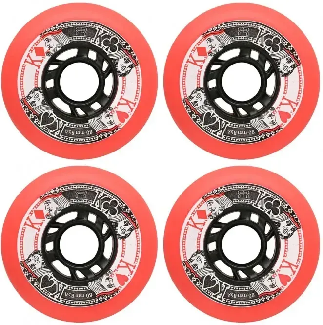 FR SKATES STREET KINGS 4er Pack Rollenset red - 80mm/85a