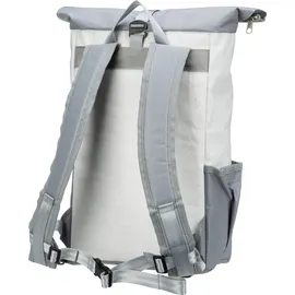 360° Taschen Lotse Wickelrucksack Segeltuch weiß, Gurt grau