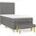 vidaXL Boxspringbett 100 x 200 cm Dunkelgrau