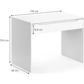 Vicco Schreibtisch Ruben weiß