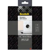 Scotch Anti-Vibrations-Gummipuffer, 100x100mm, 4 Stück,