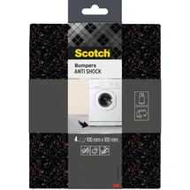 Scotch Anti-Vibrations-Gummipuffer, 100x100mm, 4 Stück,