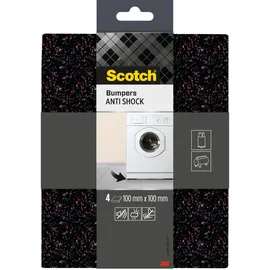 Scotch Anti-Vibrations-Gummipuffer, 100x100mm, 4 Stück,
