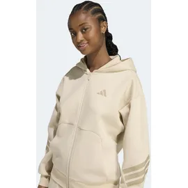 adidas Future Icons 3-Streifen Sweatjacke Damen KD7733 - crystal linen XS
