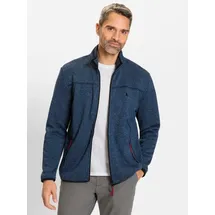 Witt Weiden Fleece-Jacke in blau-meliert | Gr.: 56/58