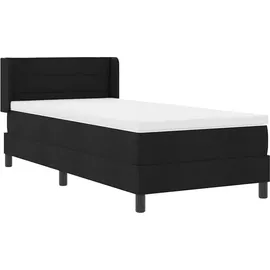 vidaXL Boxspringbett 90 x 200 cm Schwarz