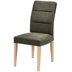 Woodford Esszimmerstuhl mit Steppung im Rücken Badu , braun , Maße (cm): B: 51 H: 98 T: 65.0