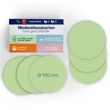 Magnetoplan Kommunikationskarte rund, Ø 100 mm, 500 Stück, grün, D 100 mm, 500 BL