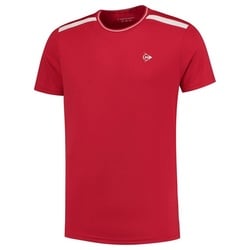 Dunlop Tennisshirt Herren Tennisshirt CLUB LINE CREW TEE rot XXXL