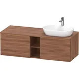 Duravit D-Neo Konsolenwaschtischunterbau wandhängend Nussbaum Matt 1400x550x459 mm - DE4950R04790000 DE4950R04790000
