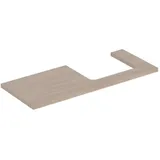 Geberit ONE Waschtischplatte, Ausschnitt rechts, 120x3x47 cm, 505325005 Farbe: Eiche / Melamin Holzstruktur,