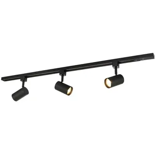 PRIOS 1-Phasen-Schienensystem Jorell, schwarz, 3-flg., GU10 - Esszimmer, Von