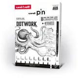 Uni-Ball DOTWORK-Starterset 9 St. 8 Fineliner/1 Druckbleistift