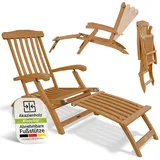 Juskys Evia Sonnenliege 196 x 54 x 95 cm Natur