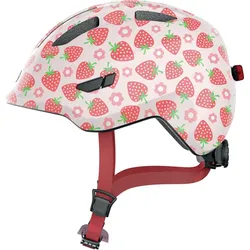 Kinderfahrradhelm ABUS "SMILEY 3.0 LED" Gr. M, rosa (rose strawberry), Helme, Kinder, M Kopfumfang: 50cm - 55cm