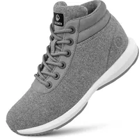 GIESSWEIN Wool Sneaker High Top Women - Merino Winterschuhe für Damen, warm gefütterte Schneestiefel, Winter Outdoor Boots aus Merinowolle - 37 EU