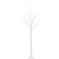 Beliani Outdoor Weihnachtsbeleuchtung LED weiß Birkenbaum 160 cm LAPPI.