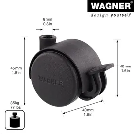 Wagner System GmbH Lenkrolle 35 kg