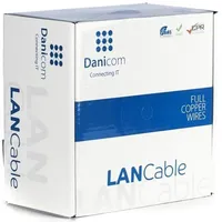 danicom CAT6A S/FTP 100m Starrleiter - LSZH (Dca)