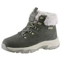 Skechers TREGO- Winterboots, Chunky Boots, Freizeitschuh, Winterstiefel mit Plateausohle grün 40 EU