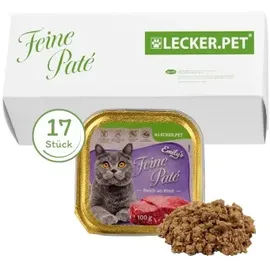 Lyra Pet Emily's Feine Paté Reich an Rind 17 x 100 g