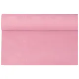 Papstar Tischdecke Papiertischtuch mit Damastprägung 6 m x 1,2 m Rosa