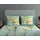 Muller Textil Chiemsee Blumen Grün 135 x 200 cm + 2 x 80 x 80 cm