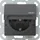 Gira Steckdoseneinsatz 16 A 250 V~ mit Klappdeckel und Shutter Anthrazit 1 St.