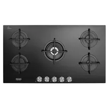 De'Longhi De’Longhi NSL 590 NC, Schwarz, Integriert, 90 cm, Gaskochfeld, Glaskeramik, 5 Zone(n) - Schwarz