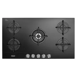 De'Longhi De’Longhi NSL 590 NC, Schwarz, Integriert, 90 cm, Gaskochfeld, Glaskeramik, 5 Zone(n) - Schwarz
