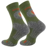 STARK SOUL Wandersocken 2er Pack Khaki/Grün 43-46