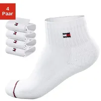 Tommy Hilfiger Kurzsocken (4-Paar) mit weichem Frottee weiß 39-42