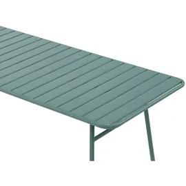 vente-unique Gartentisch 160 x 74,5 x 80 cm Mandelgrün/Grün