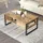 [en.casa] Couchtisch Laukaa Beige Eiche 100 x 60 x 44,5 cm