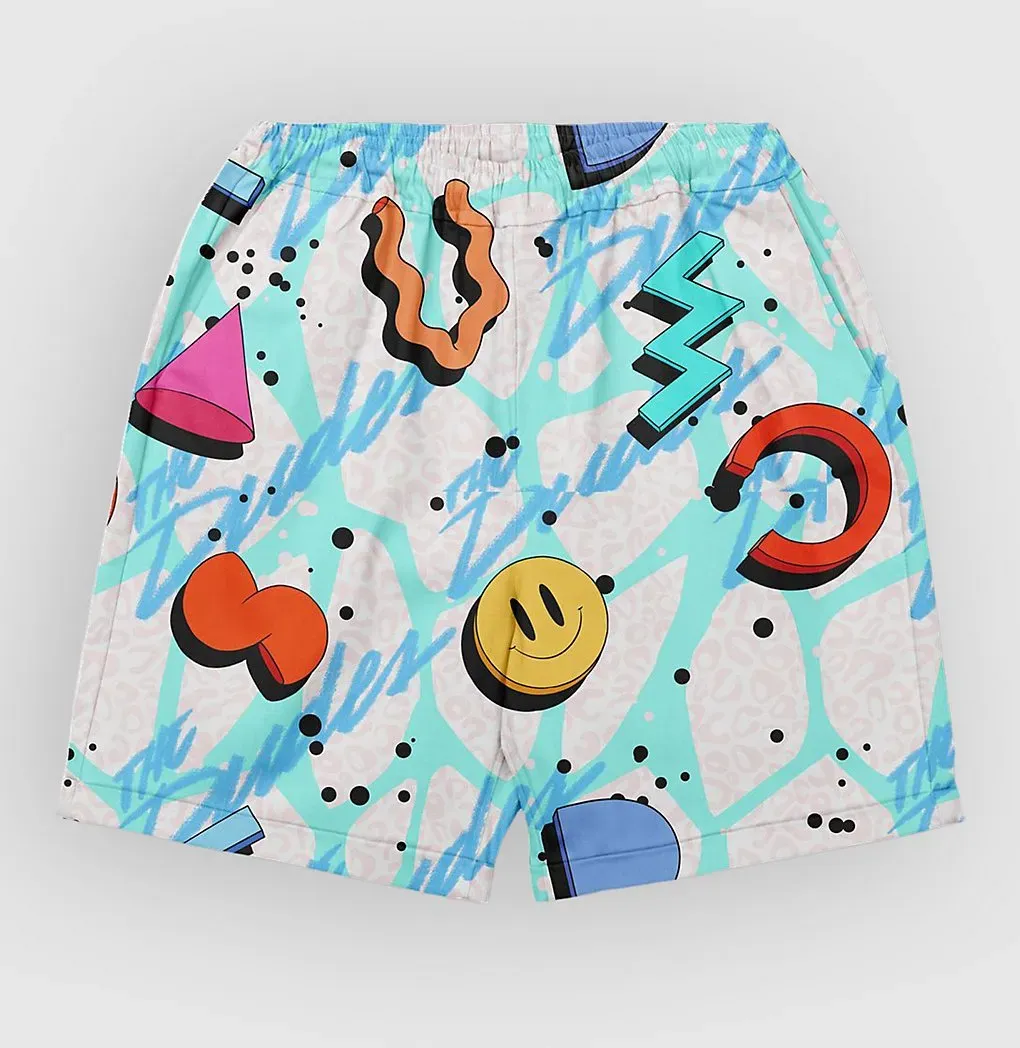 The Dudes Squiggle Pattern Light Ez Premium Shorts multicolor Gr. XXL