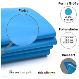 unipool Premium Poolfolie blau 450 cm