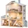 ROBUD Holzpuppenhaus Puppenhaus braun 3 Etagen