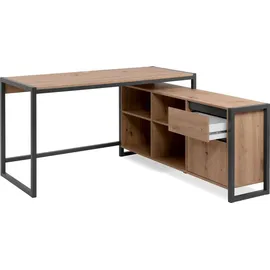 CaliCosy Eckschreibtisch Artisan Eiche / Anthrazit