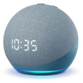 Amazon Echo Dot 5. Generation mit Uhr blaugrau